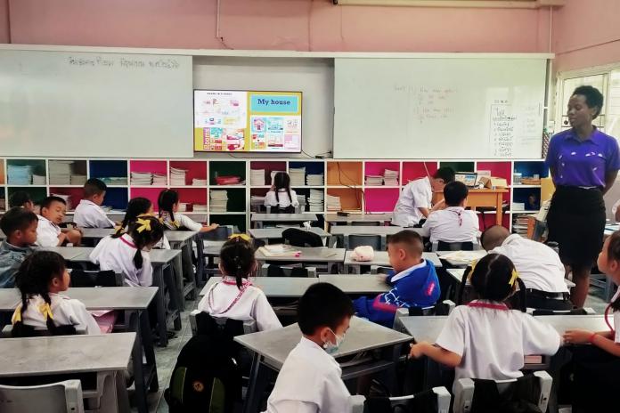 กิจกรรมเสริมภาษาอังกฤษ เด็กๆ ระดับชั้นประถมศึกษาปีที่ 1/2 ได้เรียนรู้เรื่อง My Home กับ ????????Teacher joe